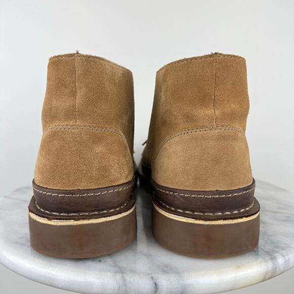 Clarks Men\'s Bushacre Rand Tan Suede Leather Laced Chukka Boots (Sz 13) main image 4